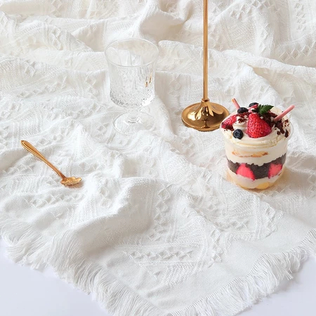 Unik Ready Stock Taplak Meja Bergaya Minimalis Estetik / Taplak Meja Persegi / Kain Meja / Alas Meja