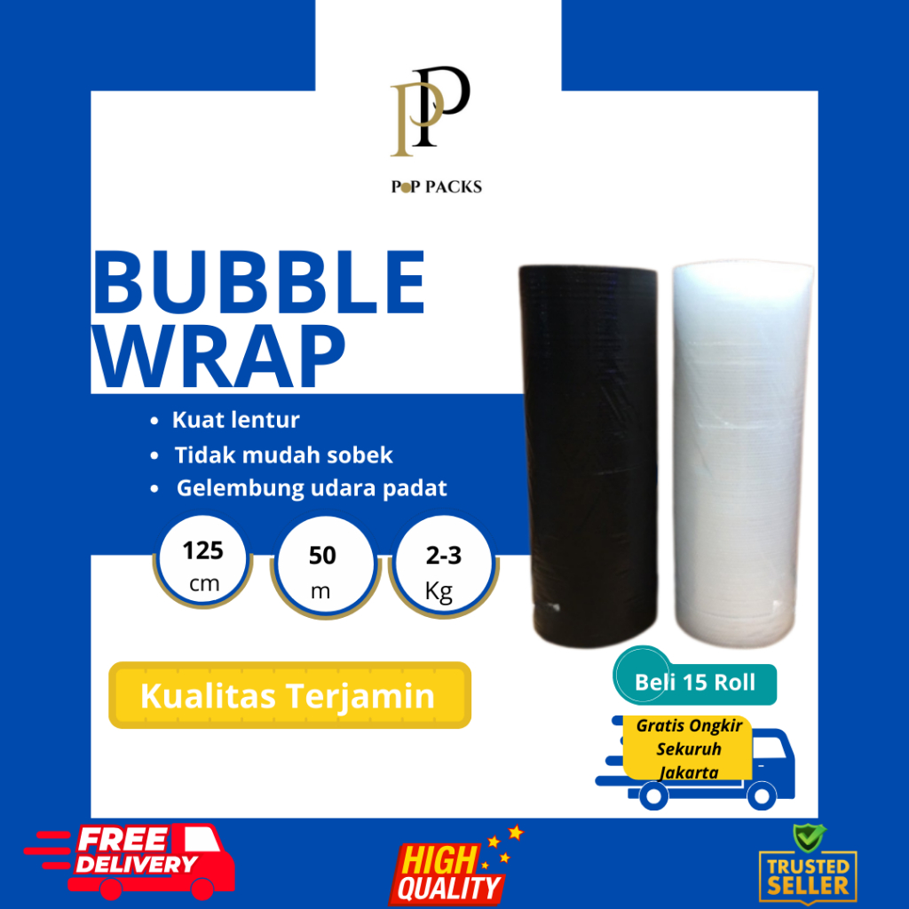 

Bubble Wrap Roll Ekonomis 125cm x 50m !