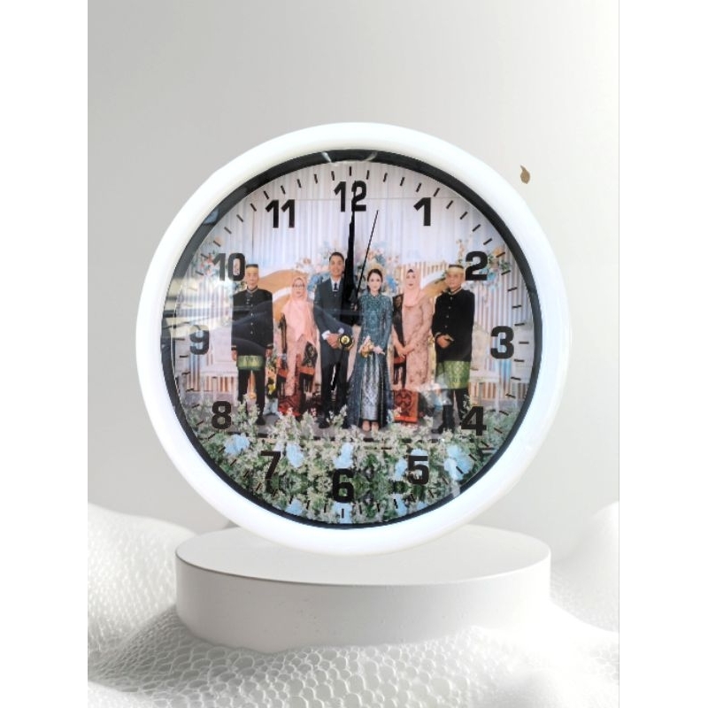 jam dinding custom foto keluarga