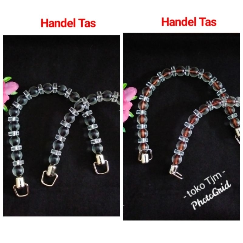 Handle tas monte bening/gagang tas mote/macram/tas rajut