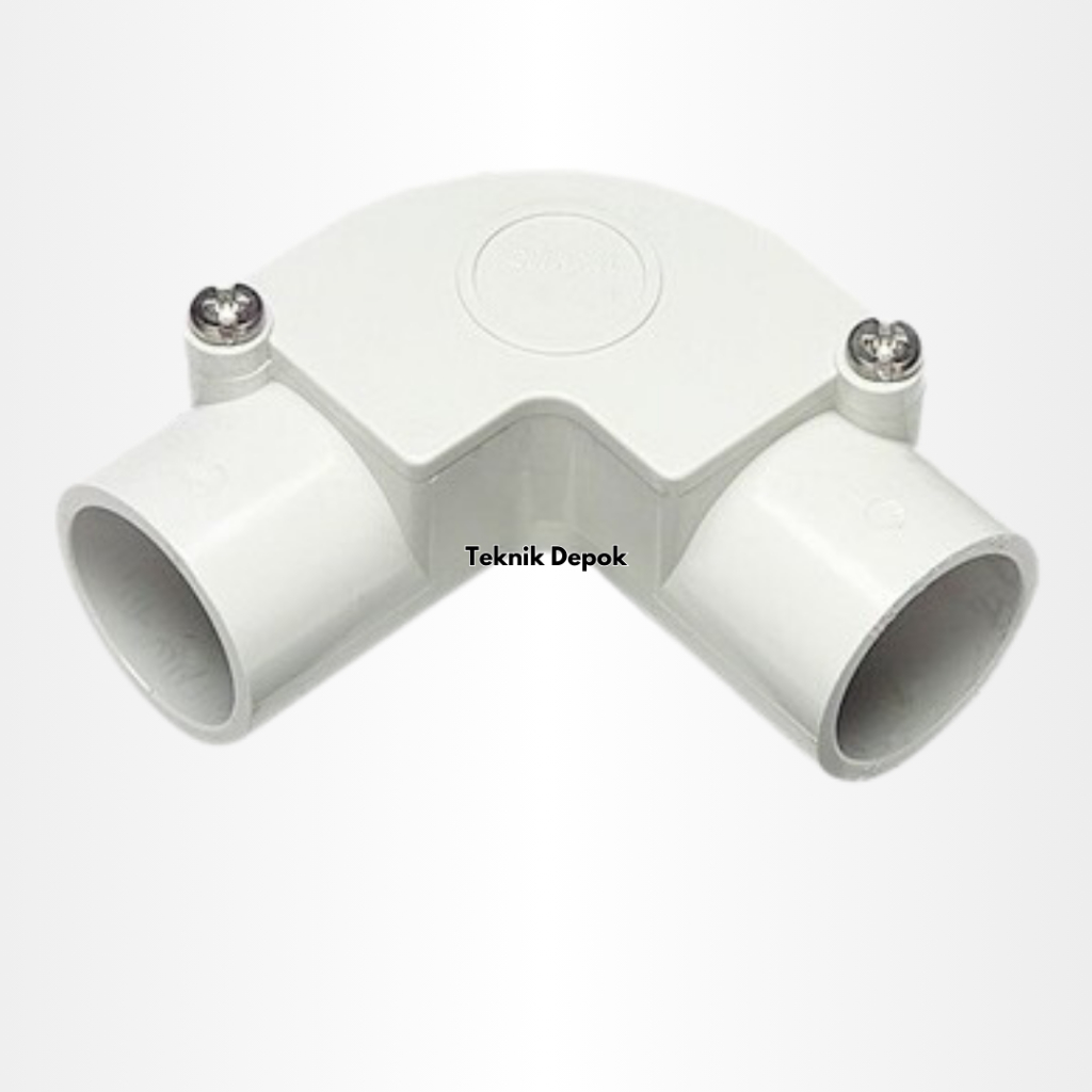 Elbow PVC Clipsal 20 mm Putih Knie Knee Belokan Pipa Paralon Listrik Conduit 20 mm