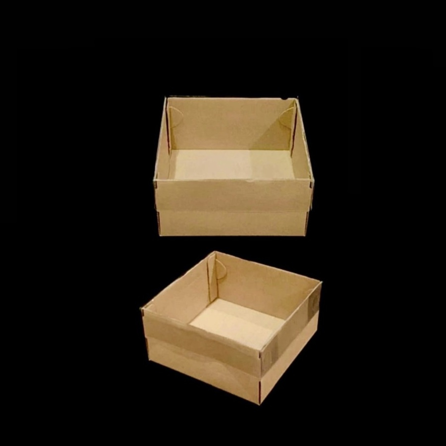

(10 pcs) Box Mika Kue 18x18x10cm Kardus Hampers Packaging Cake Dus Nasi