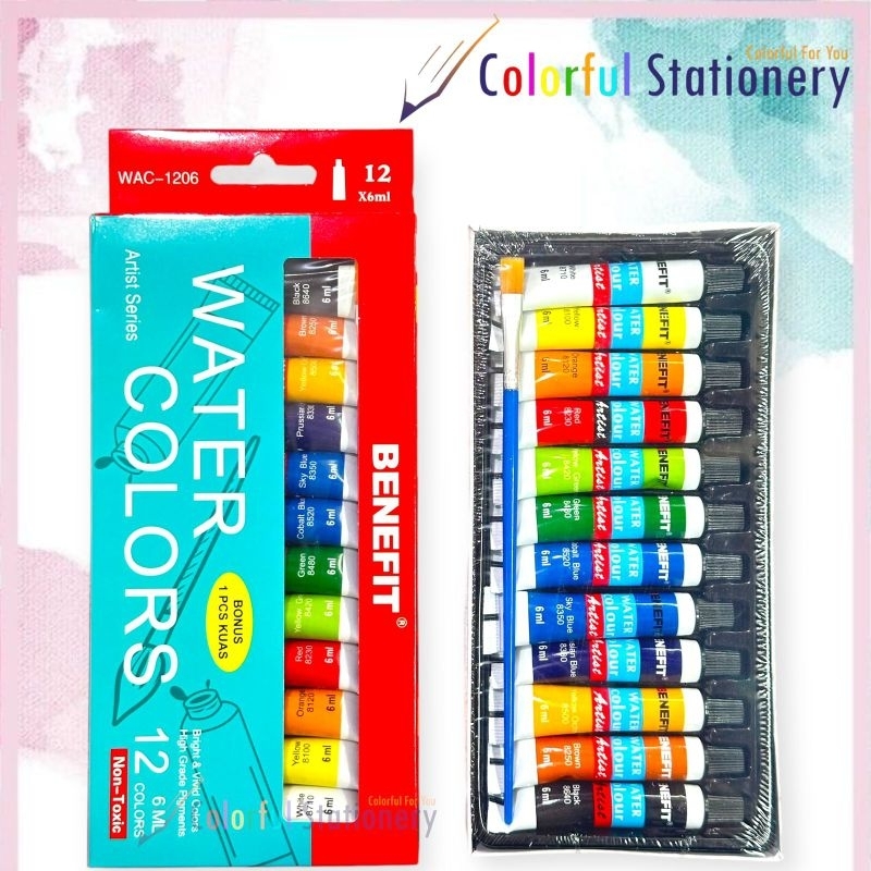 

Cat Air / Water Colors Benefit 12 Warna (Set)