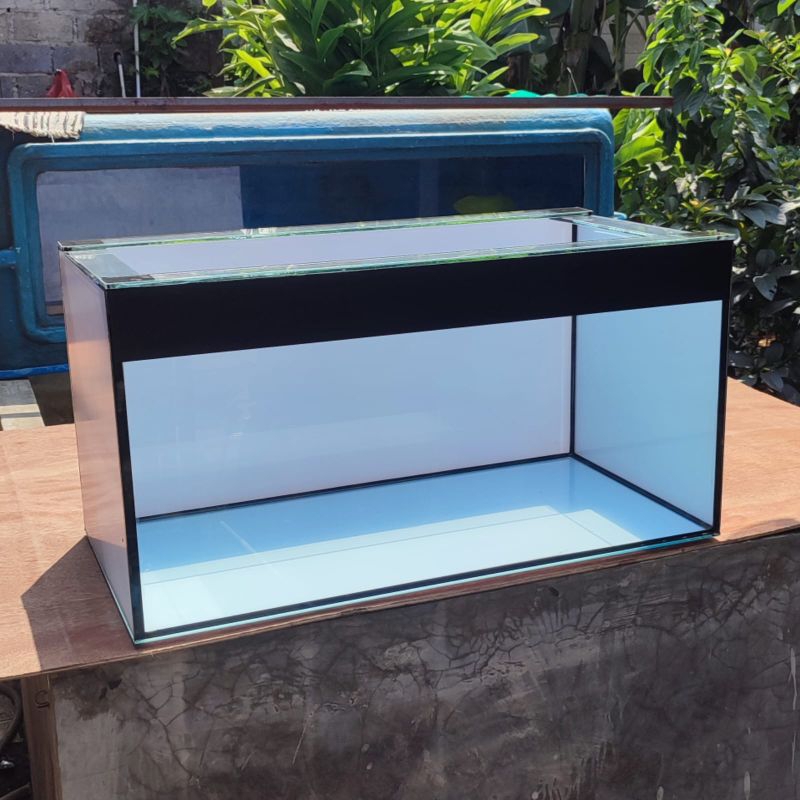 Aquarium 100x50x50 full kaca 8mm full beground