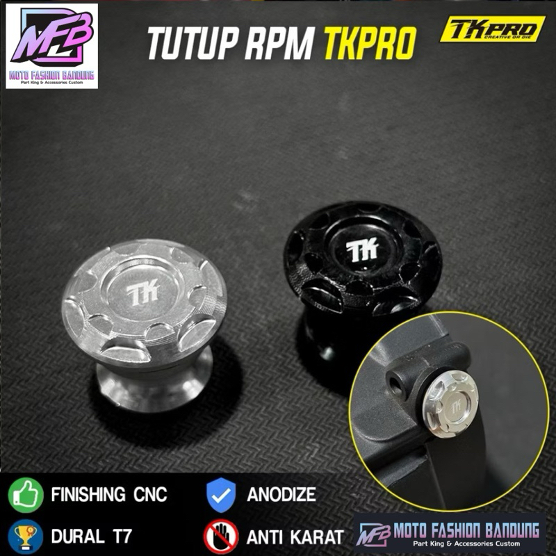 TUTUP RPM TKPRO RXKING RXS YT BAHAN DURAL CNC BY TKPRO (1pcs)