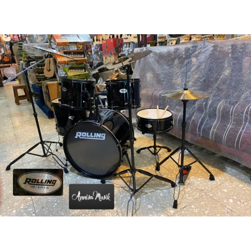 Drum Set Rolling JB1016 , DrumFullSetRolling JB-1016, Drum Acoustic