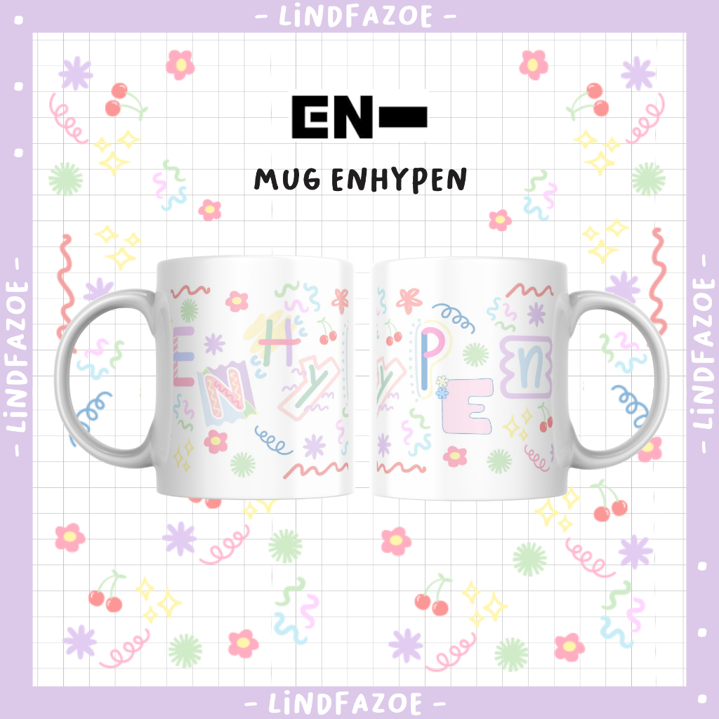 MUG ENHYPEN GELAS KPOP KADO ULANG TAHUN WISUDA