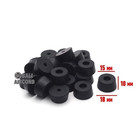 Kaki Karet 1.8 cm Karet Salon Speaker Box Power Amplifier Karet Pelindung Bawah Box Meja Kotak