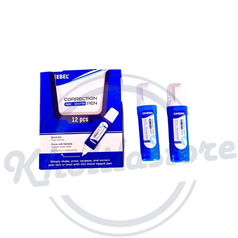 

(12 pcs) Correction Pen / Tip Ex Mata Besi Greebel GBC120719