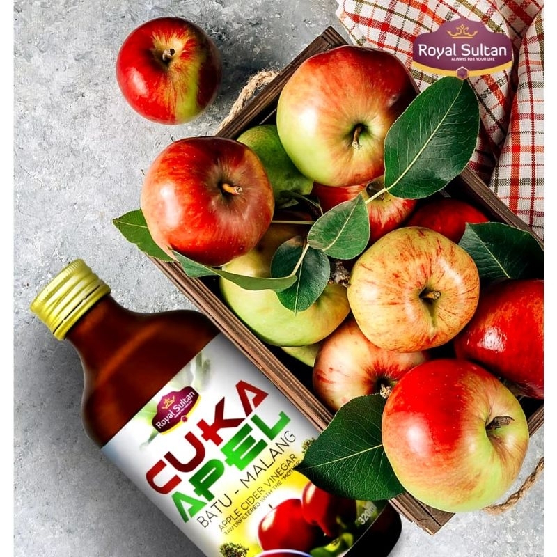 

CUKA APEL BATU MALANG ROYAL SULTAN 320 ml - APPLE VIDER VINEGAR CUKA APEL ASLI
