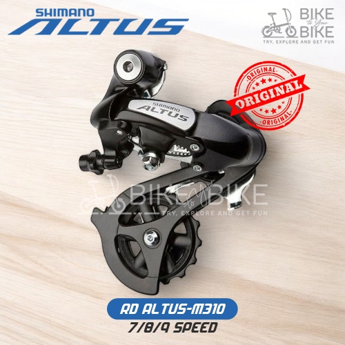RD SHIMANO ALTUS M310 ORIGINAL 7/8/9 SPEED REAR DERAILLEUR GEAR BELAKANG AKSESORIS SEPEDA