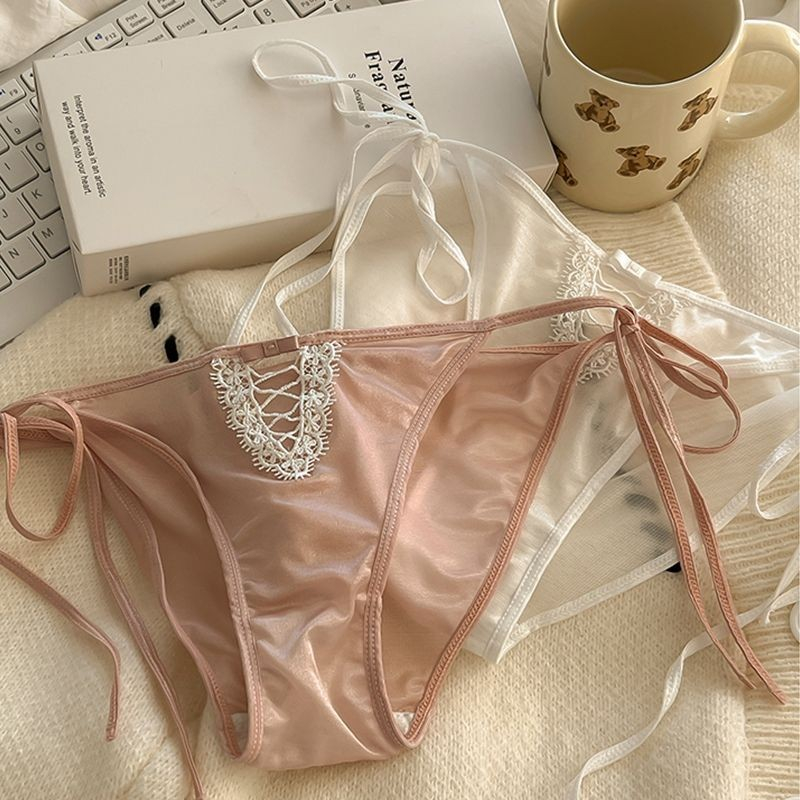 Pakaian Dalam Sutra Es Wanita Celana Pendek Satin Sejuk