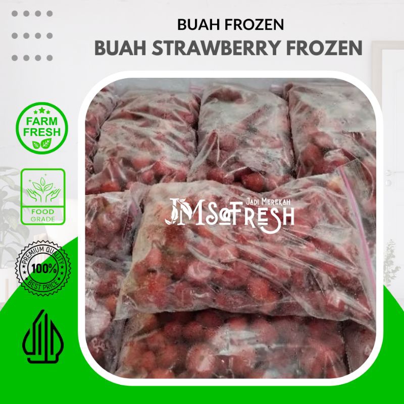 [JM_SoFresh] Buah Strawberry Frozen 500Gram