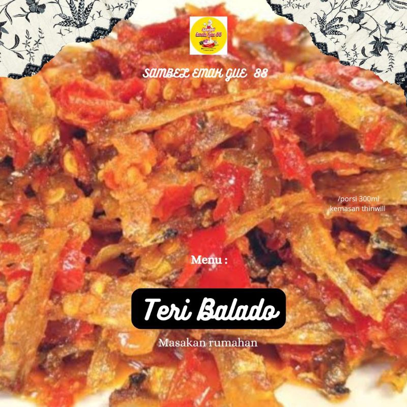 

TERI BALADO/PORSI 300ML ( PRAKTIS DAN SIAP SAJI )