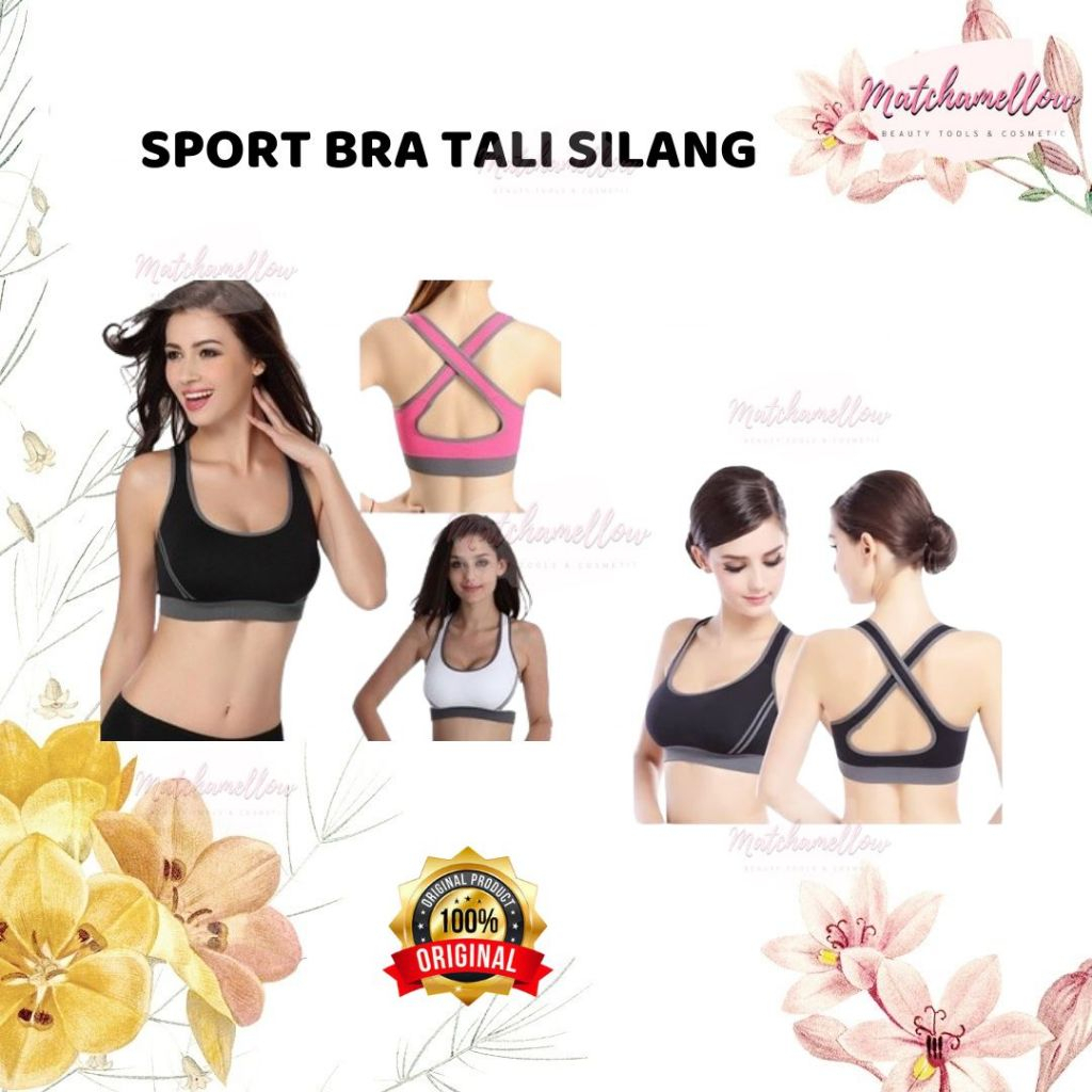 ❄️MATCHA❄️ SPORT BRA TALI SILANG - BRA SPORT WANITA TALI SILANG