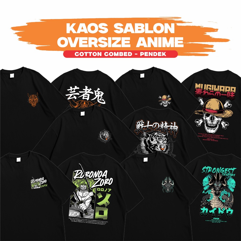 KAOS OVERSIZE ANIME - AWESAM