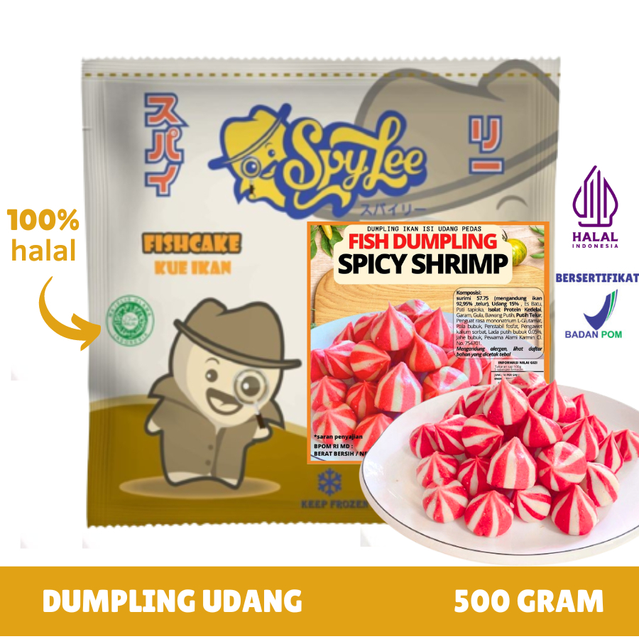 

Spylee Dumpling Udang (Isi 30-31) HALAL BPOM DISKON TERMURAH FROZEN FOOD