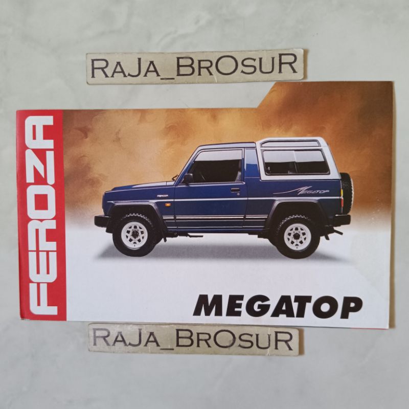 Poster brosur katalog leaflet jadul lawas Daihatsu Feroza MegaTop