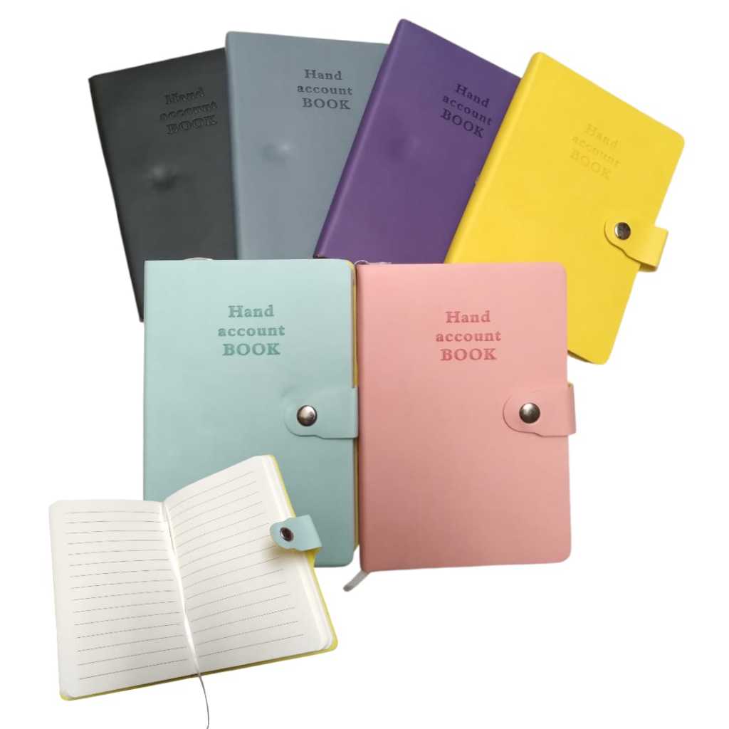 

Buku Catatan Memo Kecil Saku A6 Agenda Notebook Kancing Warna Cover Kulit