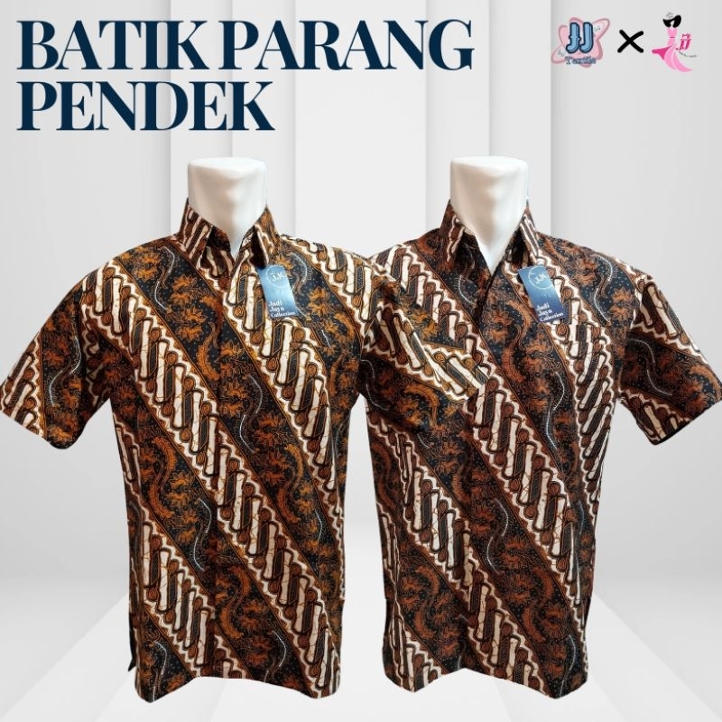 kemeja batik motif katun  / kemeja batik pria formal / kemeja batik casual pria lengan pendek / keme