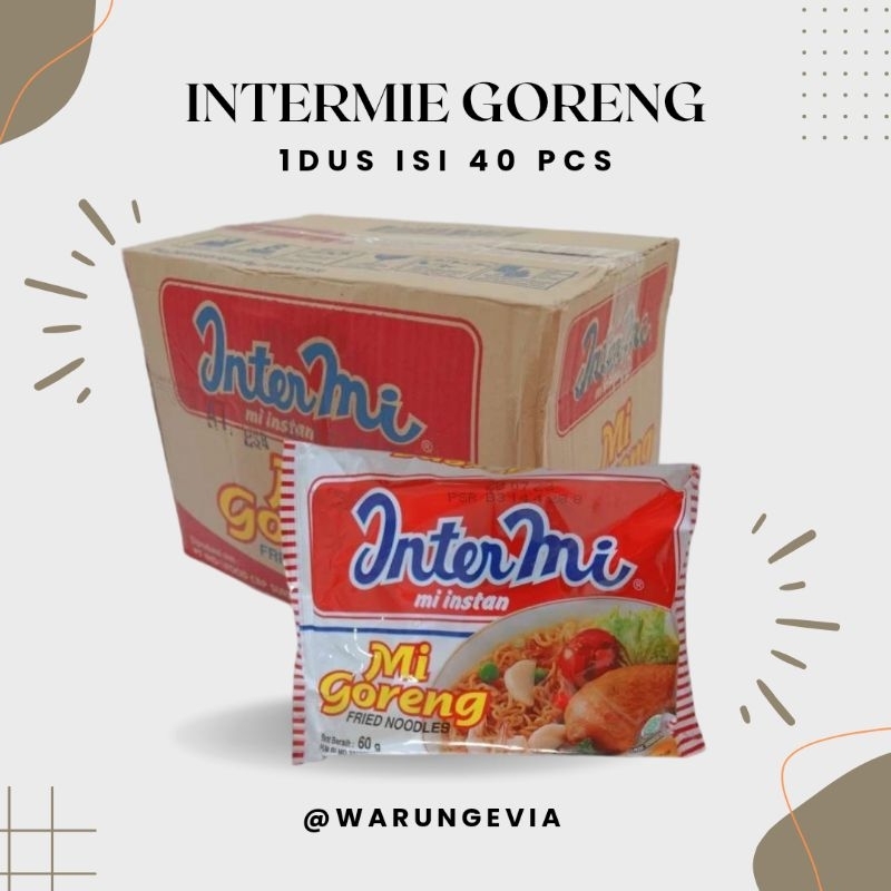 

INTERMIE GORENG 1 KARDUS ISI 40 PCS