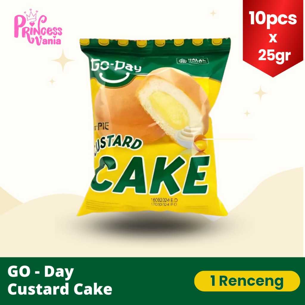 

1 RENCENG GODAY GO PIE CUSTARD CAKE 25GR CEMILAN SNACK MAKANAN RINGAN KUE BOLU JAJANAN ANAK