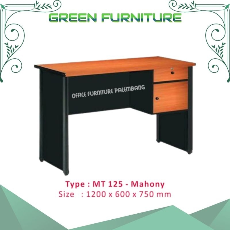 meja kerja 1/2 biro MT 125 meja kantor meja tulis meja belajar