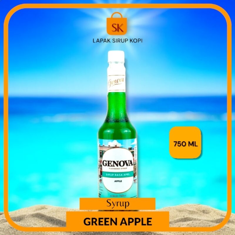 

Apple syrup Genova 750Ml - Sirup green apple - Sirup Genova rasa Green apple 750ML - Maple syrup