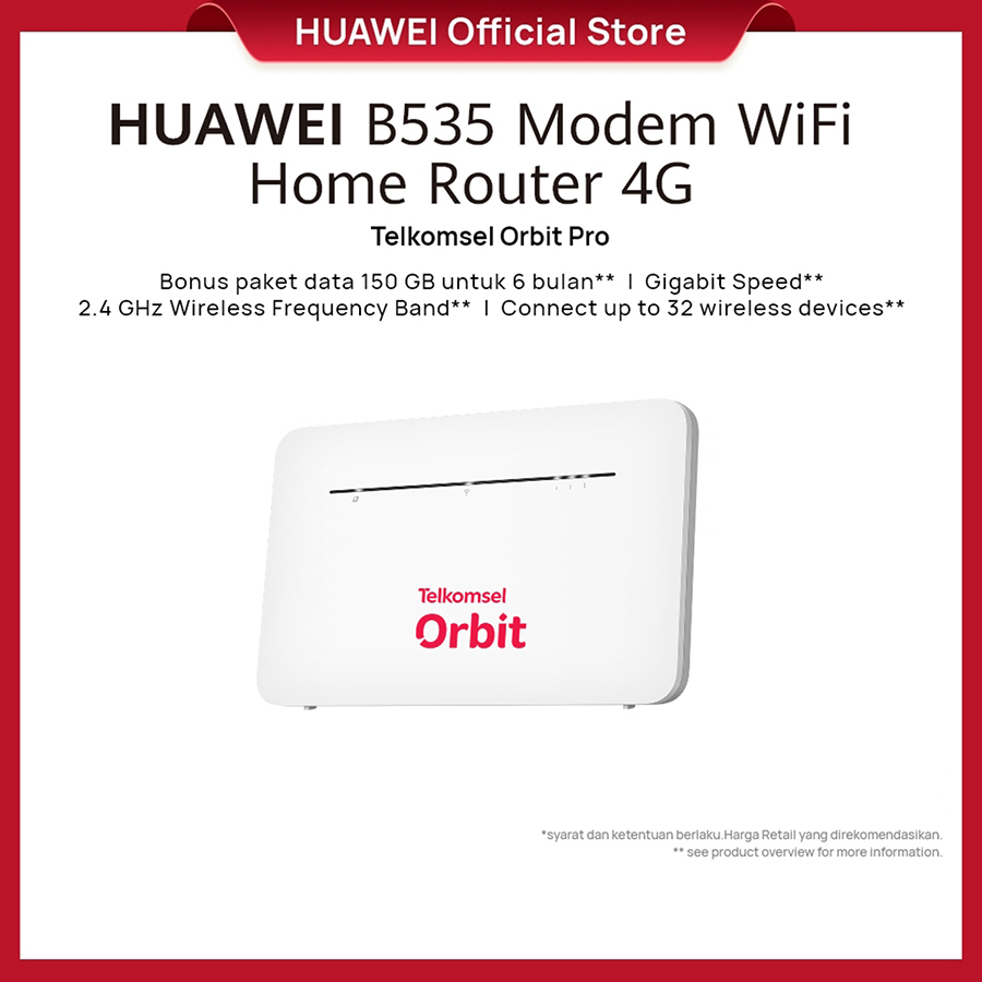 Telkomsel Orbit Pro H1 Modem WiFi 4G High Speed Bonus Data