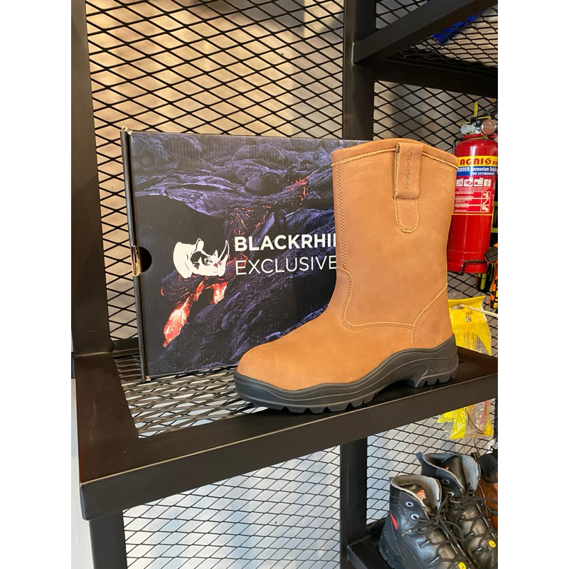 Sepatu Safety Black Rhino Exclusive Mocca Brown Safety Shoes Black Rhino Exclusive Sepatu Safety Bla
