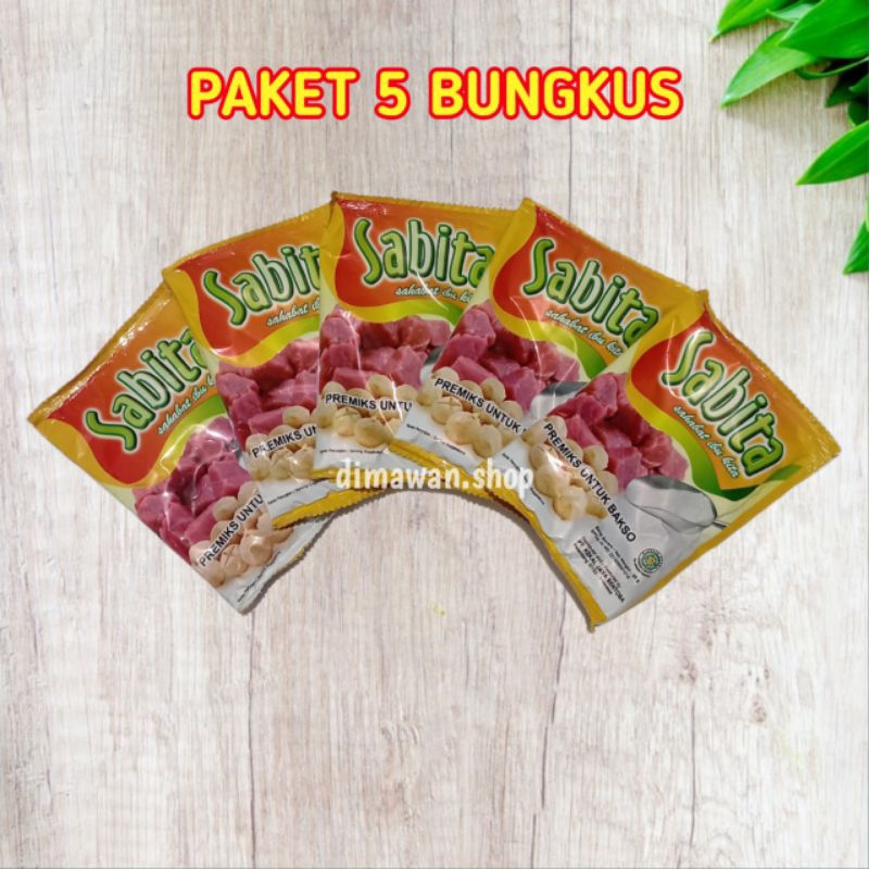 

SABITA tepung pengenyal bakso 35 gram ( 5pcs )