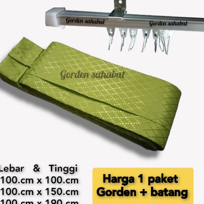 FG2 gorden 1 set lengkap  gorden 1 sama besinya  gorden polos 1 set  gorden pintu  hordeng 1 set len