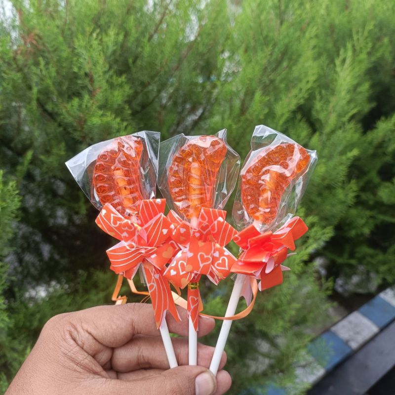 

PERMEN LOLIPOP BENTUK BUAH JERUK SATU PACK ISI 20 PCS