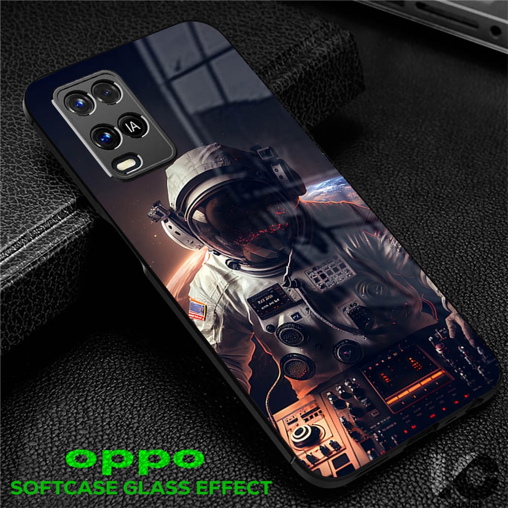 LR43 Softcase Kilau Oppo A16 A54 A74 A95 A52 A92 Case Casing Kesing Silikon Silicon Pelindung Hp Lec