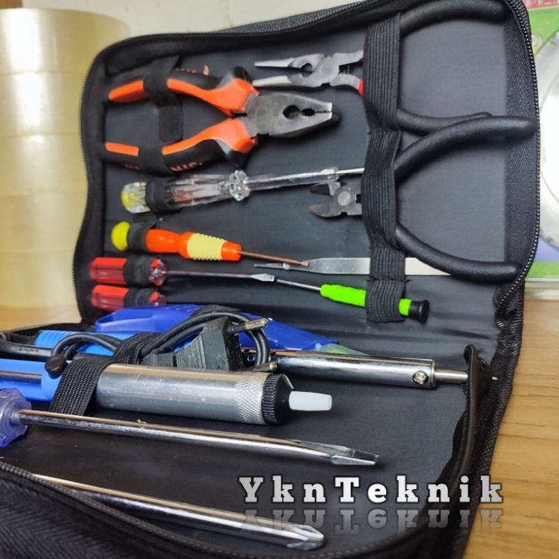 TOOLKIT ELECTRICAL 14 PCS SET PERKAKAS UNTUK LISTRIK RUMAHAN TOOLKIT SANDS