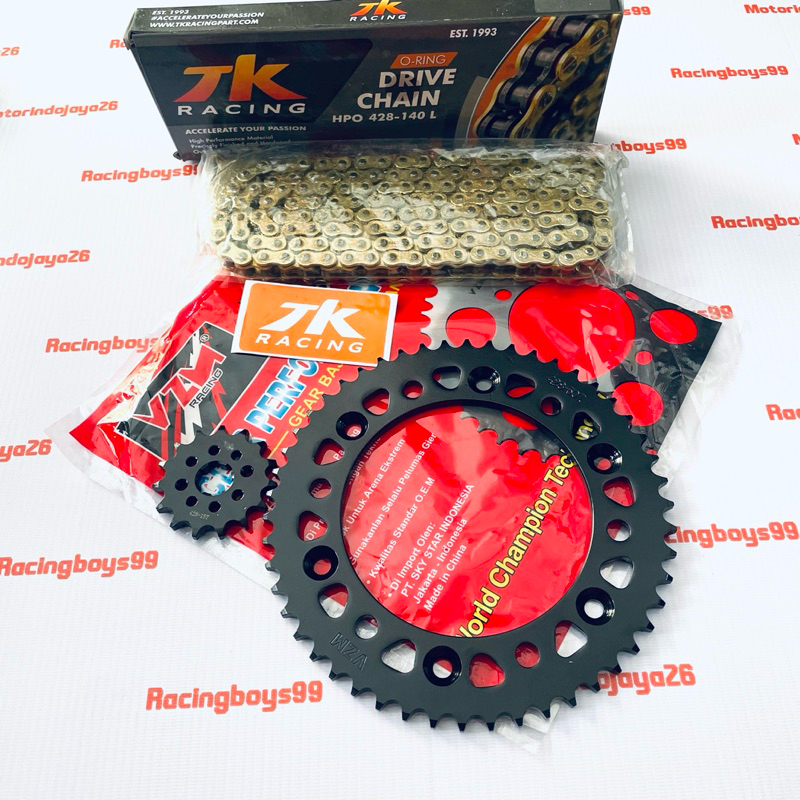 GEAR SET CRF 150 L VZM RANTAI O RING TK RACING ORIGINAL