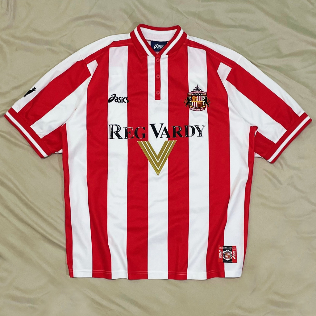 Original Asics Sunderland AFC Home Kit 1999 2000 Jersey Bola Vintage