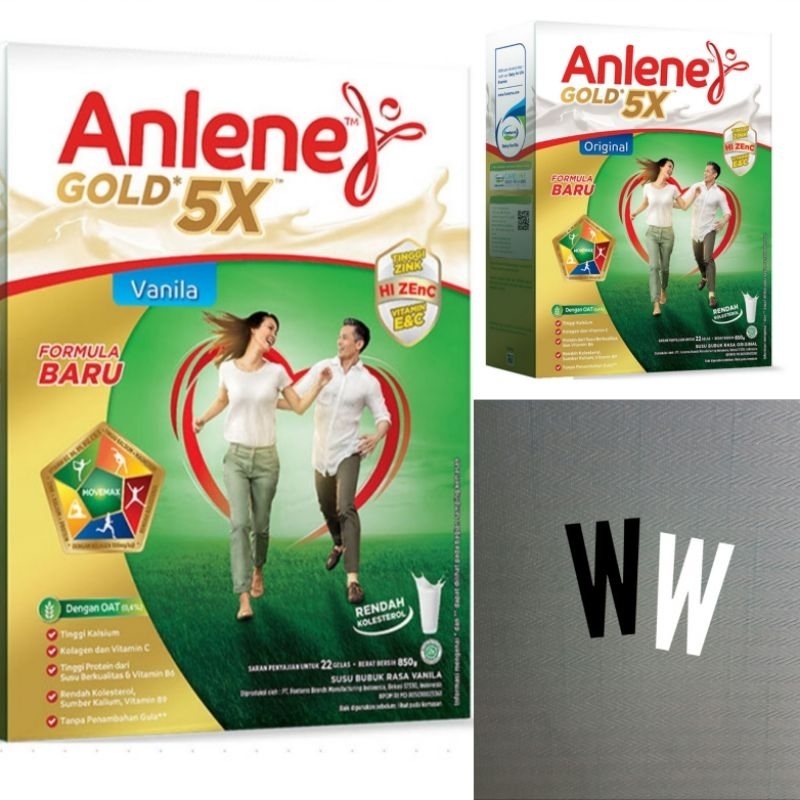 

Anlene Gold 5X Susu bubuk dewasa original / vanila