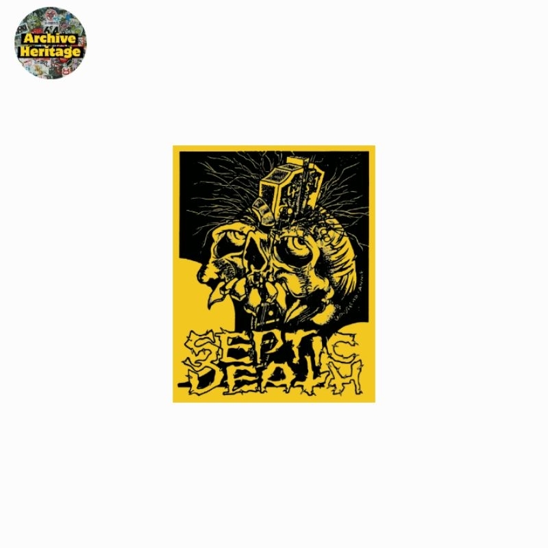 

sticker Septic Death band hardcore punk 80s pushead stiker