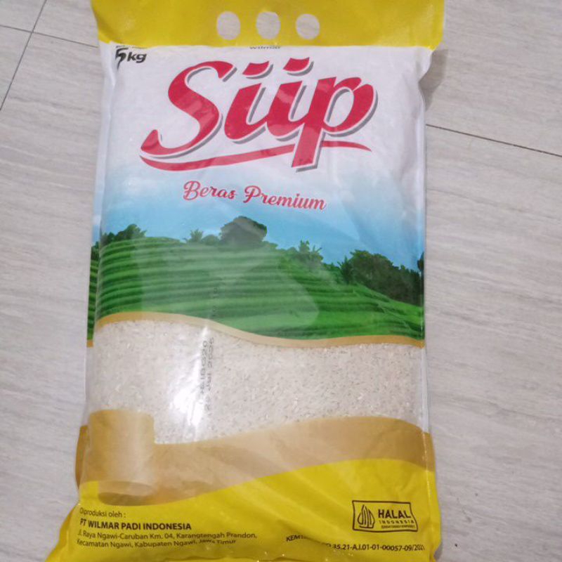 

Beras Premium 5kg Siip Utuh Utuh Putih Pulen Instant