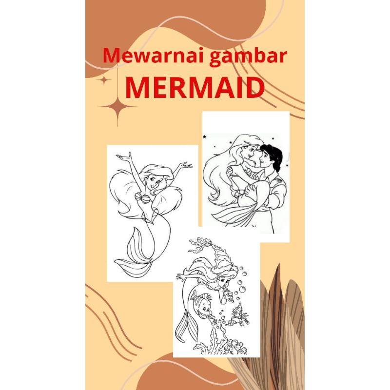 

kertas mewarnai / coloring / mermaid