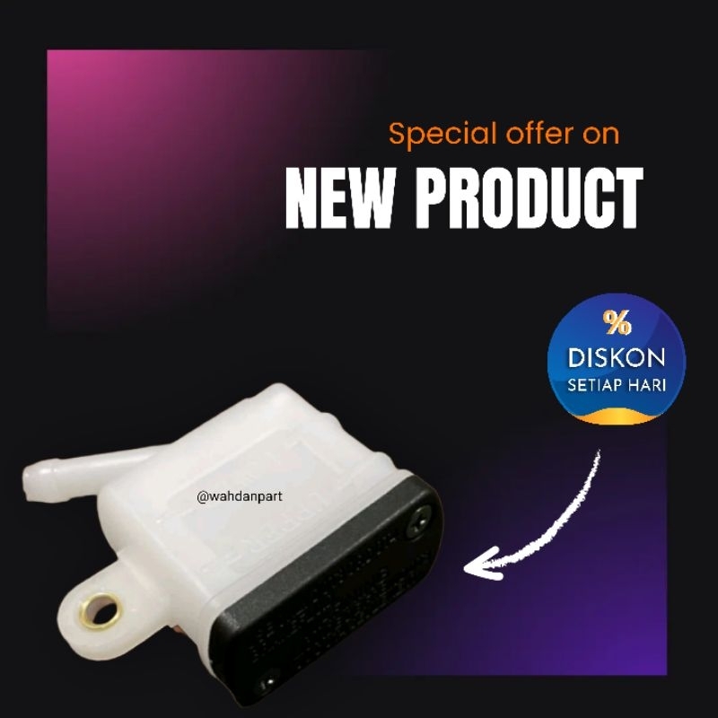 TABUNG MINYAK REM MODEL KOTAK TABUNG MASTER REM BELAKANG PNP TIGER CB 150R VERZA UNIVERSAL