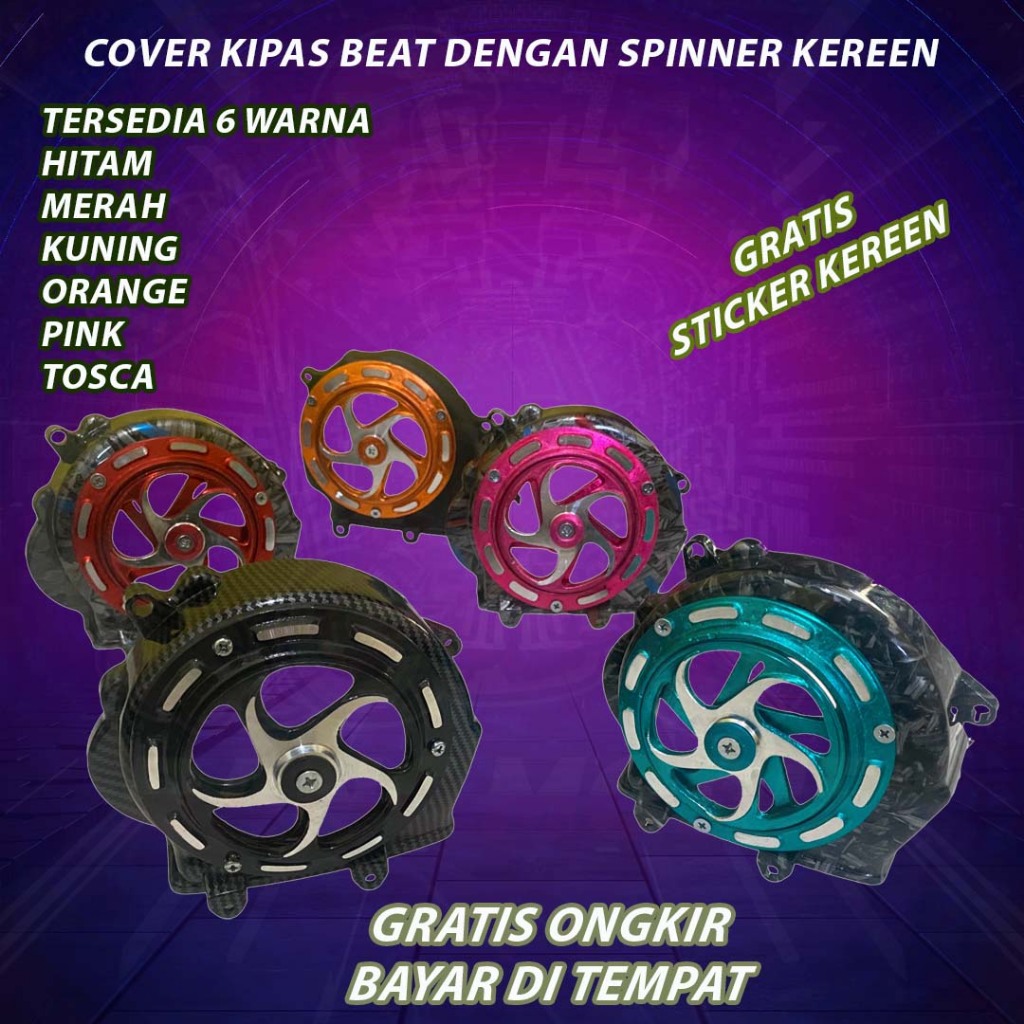 SPINNER BEAT ESP 2016 - 2019 TUTUP KIPAS BEAT DENGAN SPINNER TUTUP KIPAS BEAT COVER KIPAS BEAT SPINN