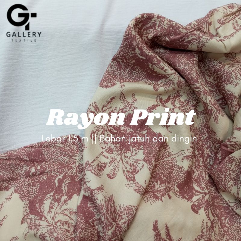 KAIN RAYON / RAYON PRINT / KAIN VISCOSE/ KATUN VISCOSE/ VISCOSE COTTON/ KATUN MOTIF/ KAIN KATUN/ COT