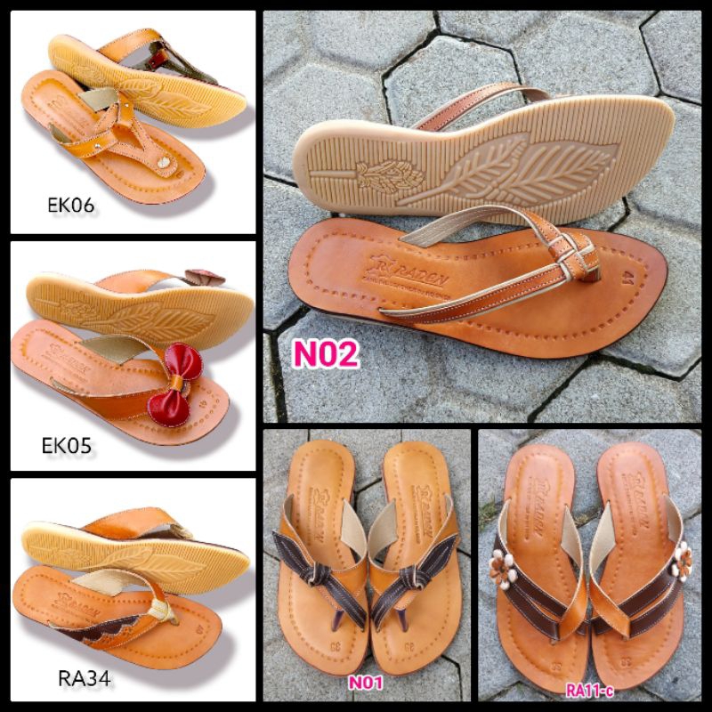 SANDAL KULIT WANITA MODEL JEPIT ASLI HANDMADE MAGETAN SANDAL KULIT MURAH BAGUS - sandal kulit mageta