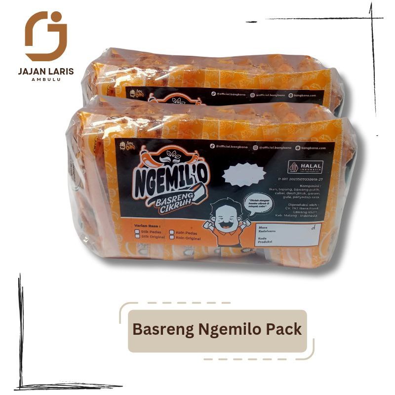 

Ngemilo Basreng Pipih Koin Pedas Daun Jeruk Isi 10 Kemasan