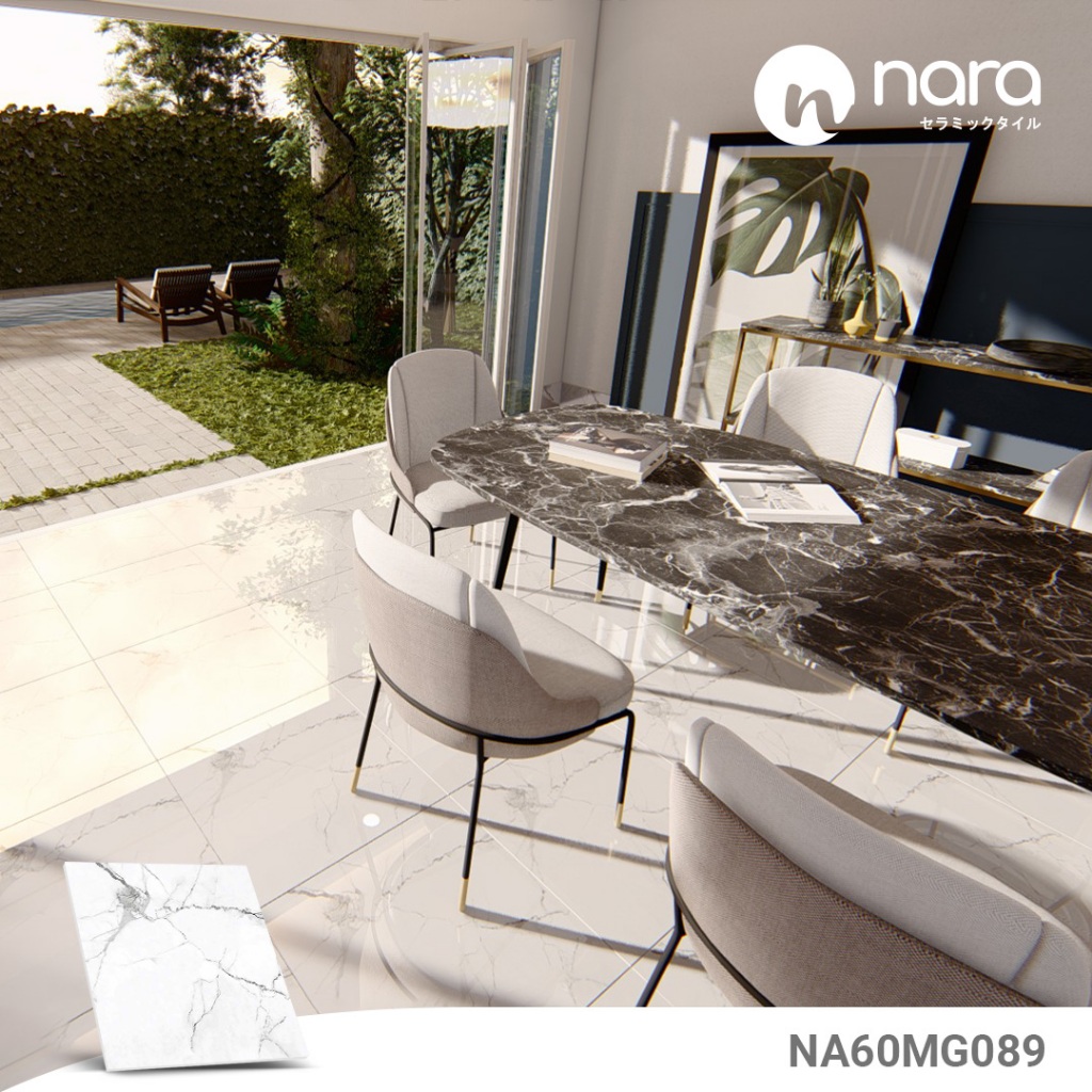 GRANITE NARA CERAMICA 60x60 cm - NA60MG089 - STATUARIO WHITE