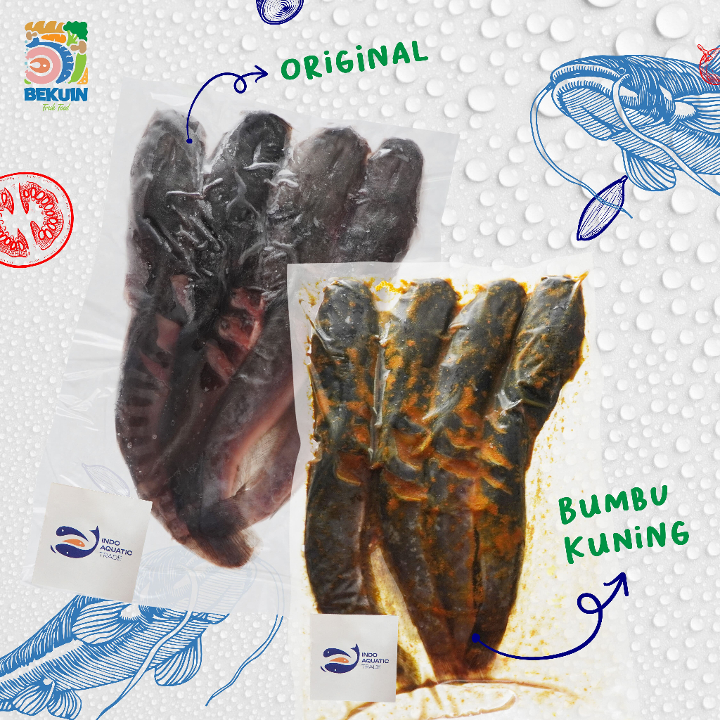 

Ikan Lele Frozen - Seafood Frozen Bumbu Kuning - Isi 4 ekor - Home Made