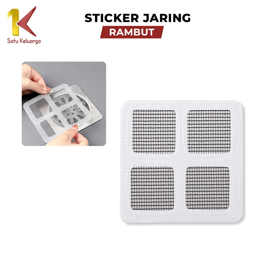 Satu Keluarga Sticker Jaring Rambut Floor Drain C1085 Penutup Saringan Air Anti Mampet Kamar Mandi