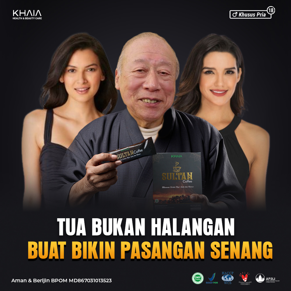 

Kopi Sultan KHAIA Pria Ampuh Tahan Lama Asli Original Meningkatkan Stamina Tubuh Ekstra Ginseng